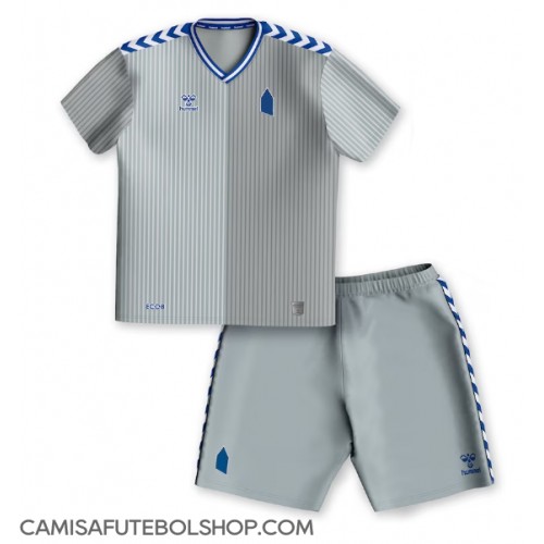 Camisa de time de futebol Everton Replicas 3º Equipamento Infantil 2023-24 Manga Curta (+ Calças curtas)
